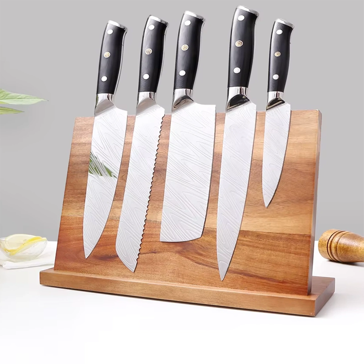 Magnetic Knife Holder with Powerful Double-Sided Rack