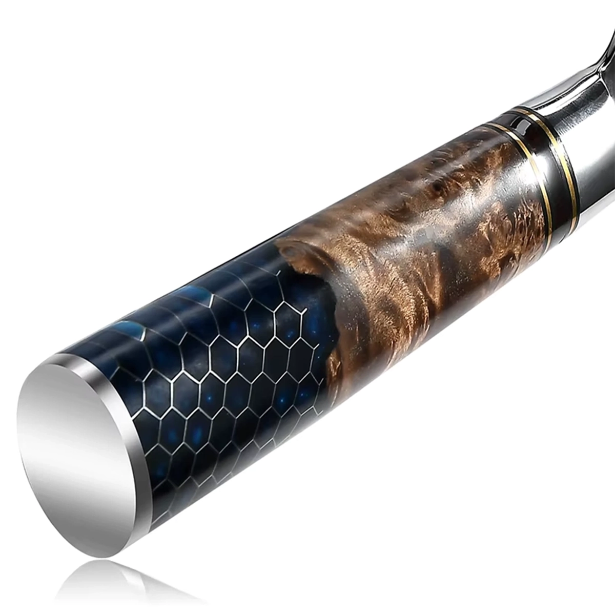 Professional 7 Inch Nakiri Damascus Steel With Resin Handle