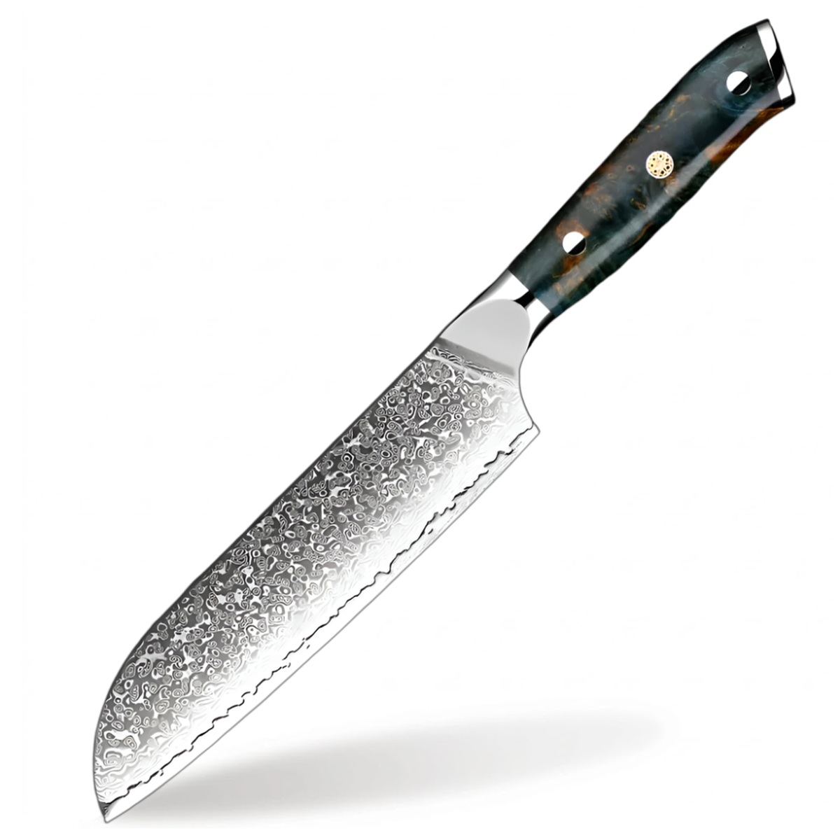 Luxury 7 inch Santoku Damascus Steel Knife – Chef Grade