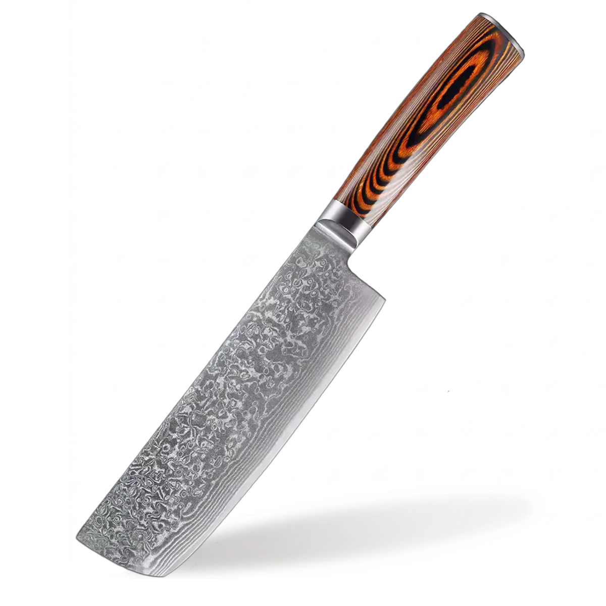 7 inch nakiri knife 67 layer Damascus Steel Knife With Wood Handle
