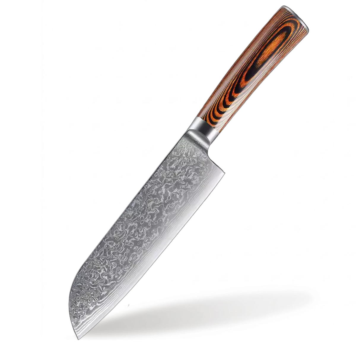 7 inch santoku knife 67 layer Damascus Steel Knife With Wood Handle