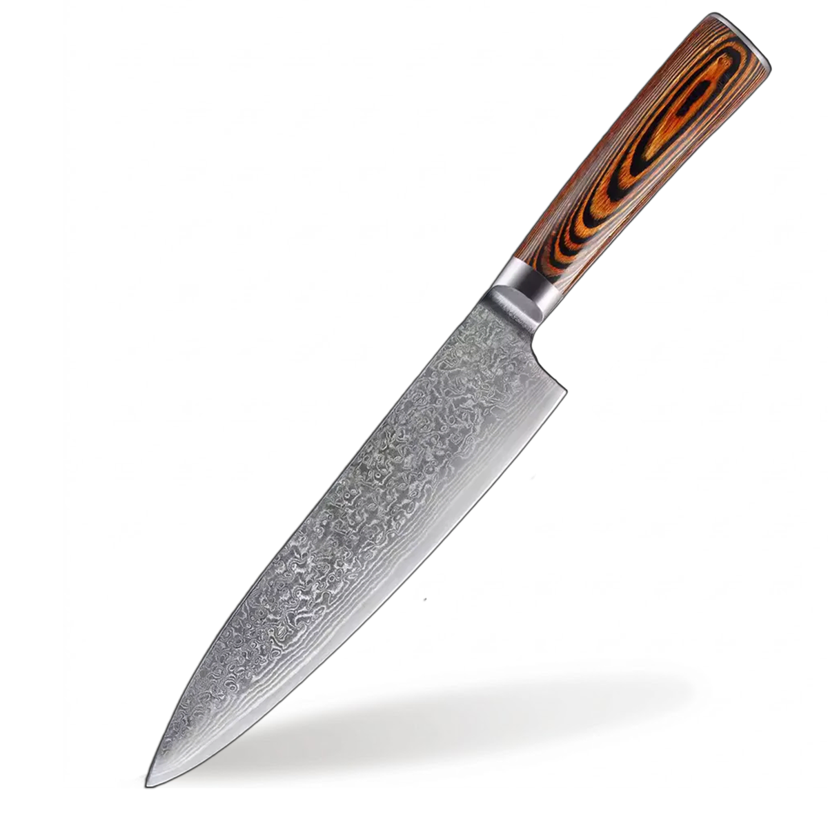 8 Inch Chef Knife 67 layer Damascus Steel Knife With Wood Handle