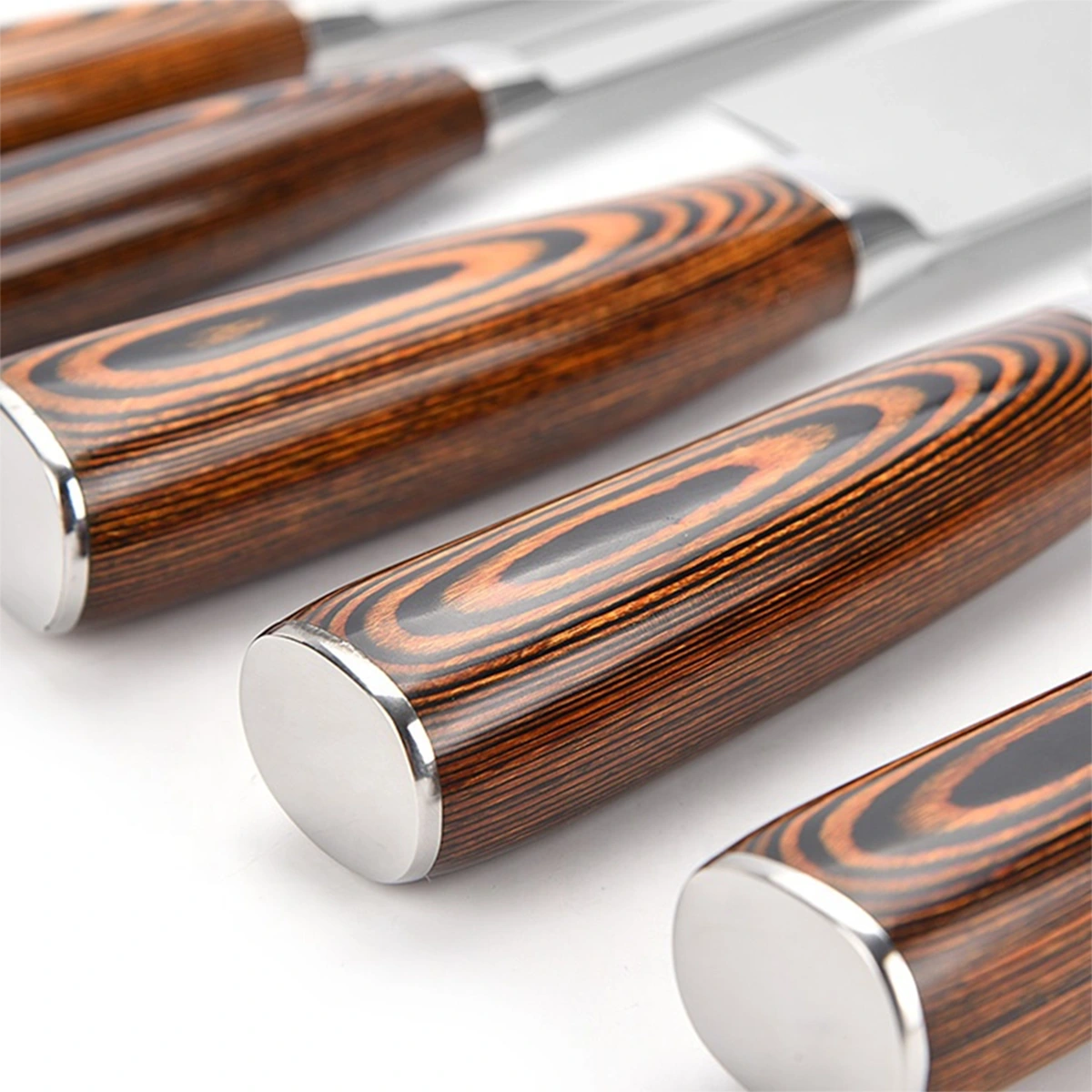 67 layer Damascus Steel Knife Set With Wood Handle