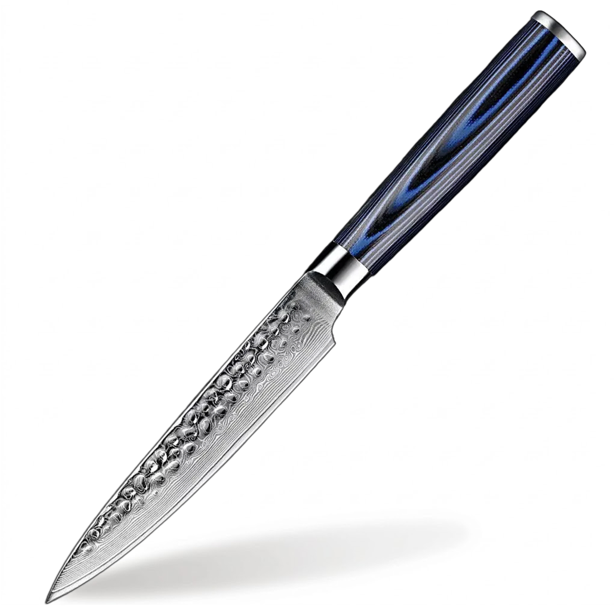 5 Inch Utility Knife with a beautiful wood blue handle