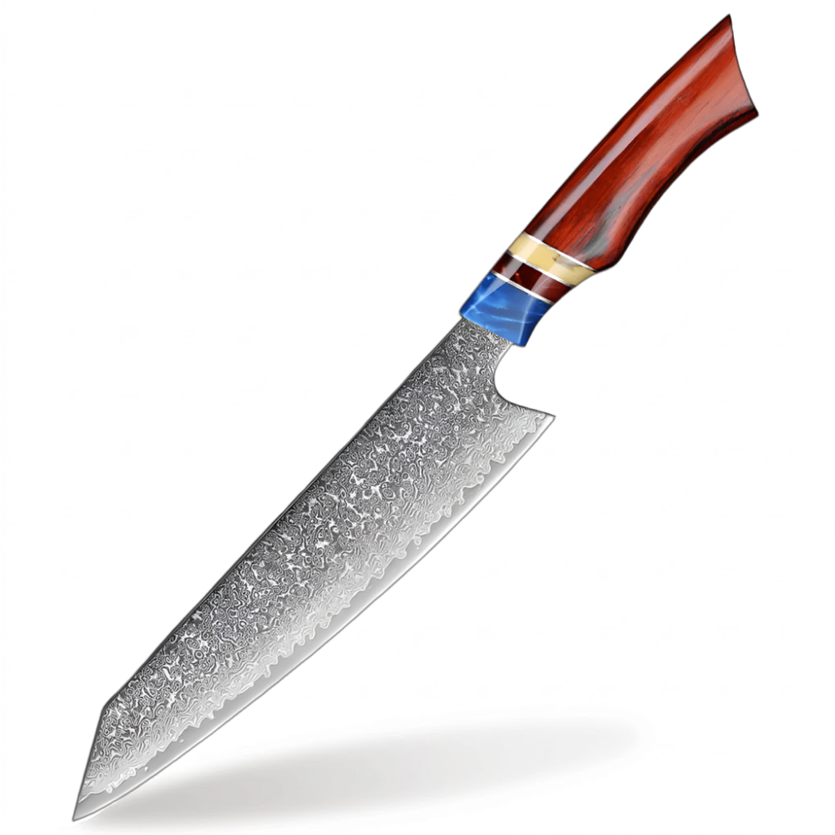 7.5 Inch Kiritsuke Knife With Sandalwood And Resin Handle
