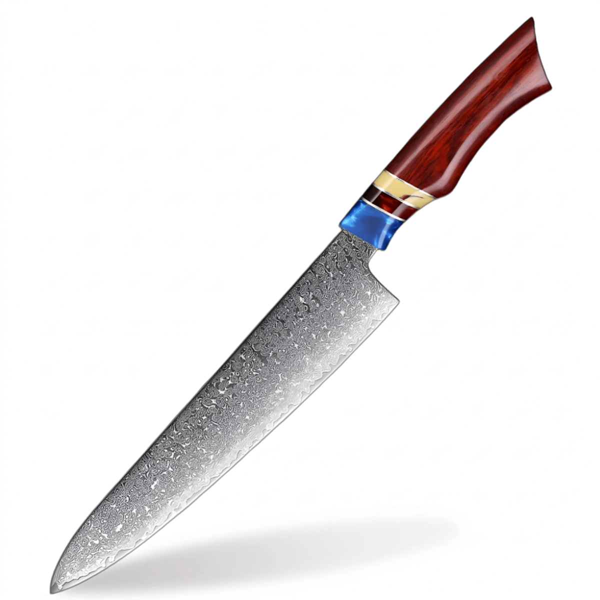 8 Inch Chef Knife With Sandalwood And Resin Handle