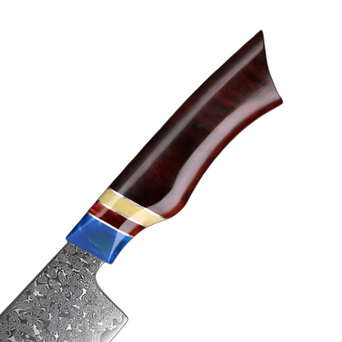 Pro VG10 Damascus Knives Set With Sandalwood And Resin Handle