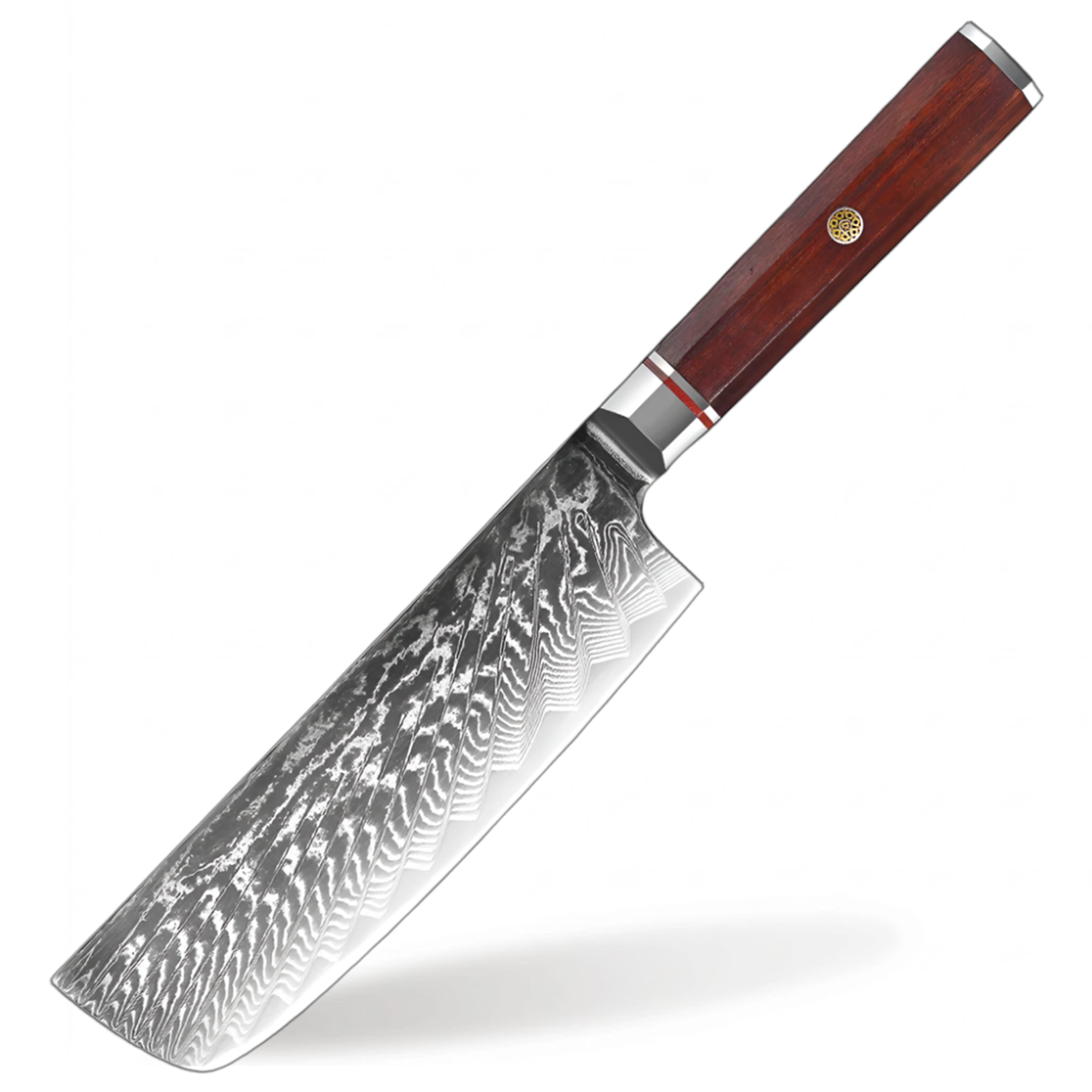 7 Inch Nakiri Knife with Rosewood Handle