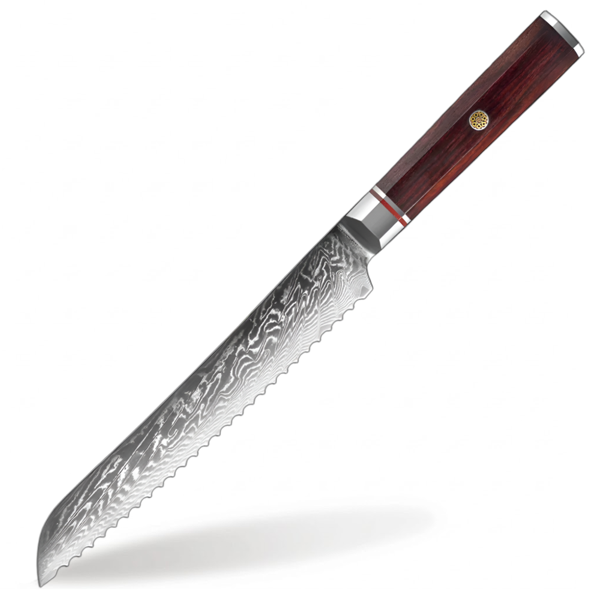 8 Inch Bread Knife with Rosewood Handle