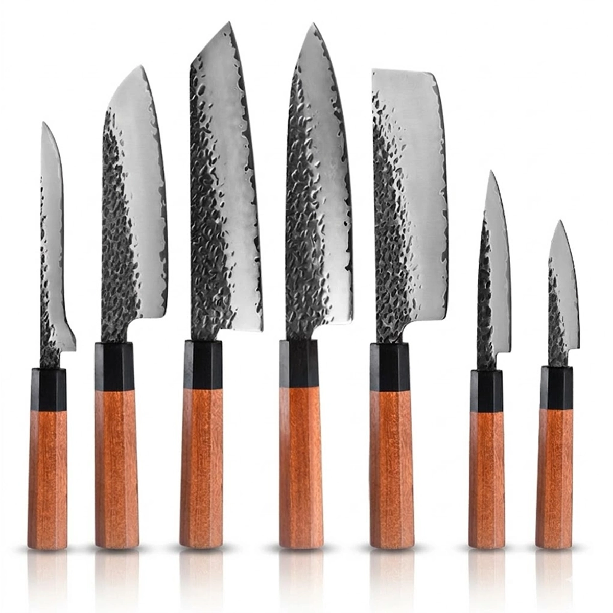 7pcs Set Damascus High Carbon Steel Kitchen Knives