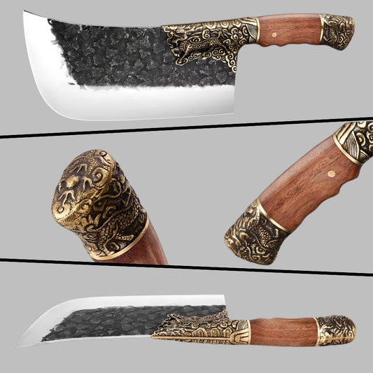 8 Inch Handmade Forged High Carbon Steel Butcher Knife