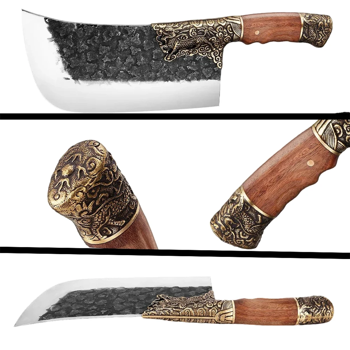 8 Inch Handmade Forged High Carbon Steel Butcher Knife