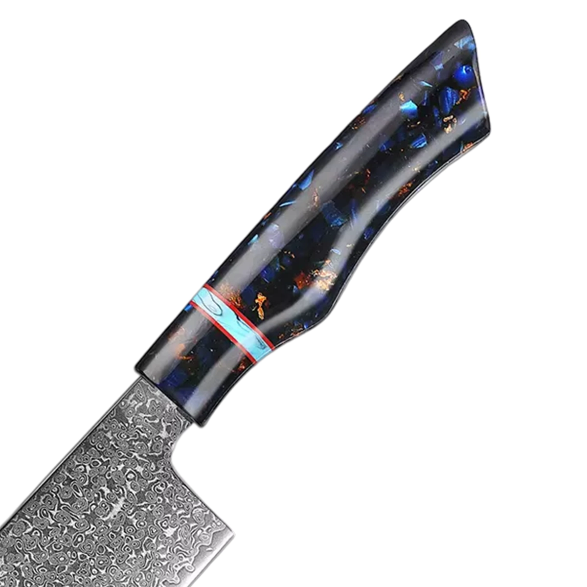 7 Inch Damascus Nakiri Knife 67 Layer VG10 Steel, Razor Sharp Blade