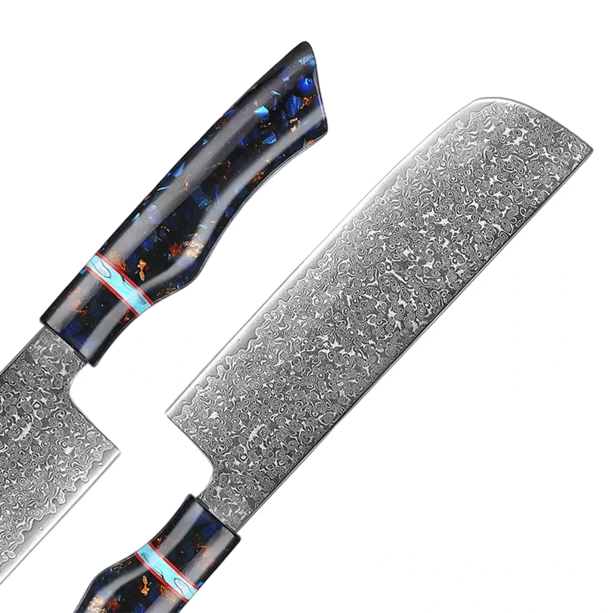 7 Inch Damascus Nakiri Knife 67 Layer VG10 Steel, Razor Sharp Blade