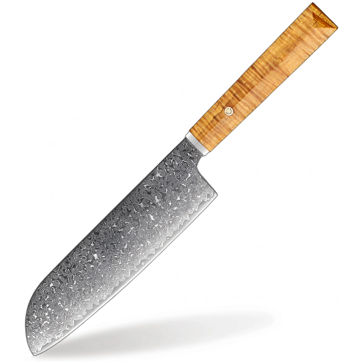 8 Inch Damascus santoku Knife With Premium Cedarwood Handle