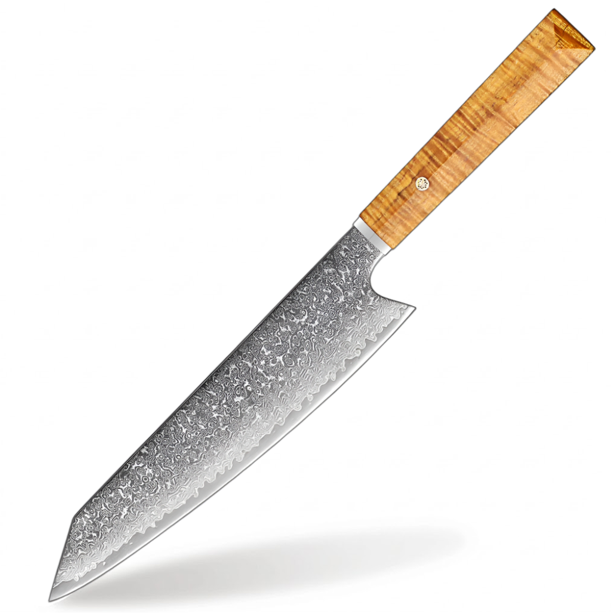 8 Inch Damascus Kiritsuke Knife With Premium Cedarwood Handle