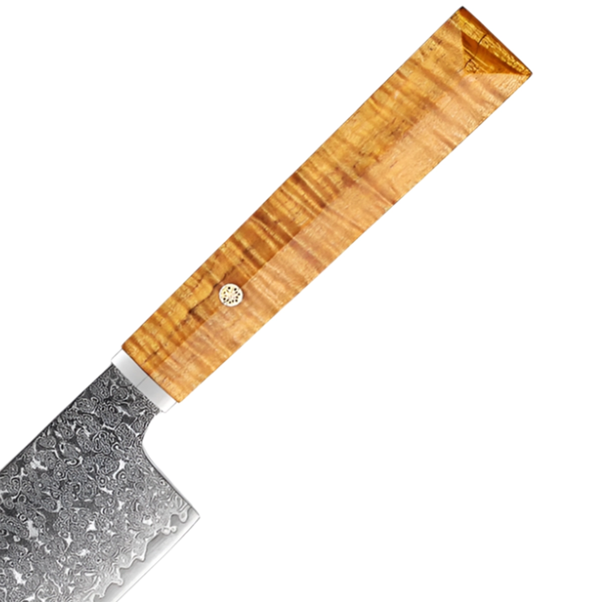 8 Inch Damascus Kiritsuke Knife With Premium Cedarwood Handle