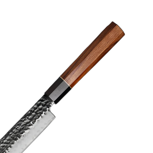 12 Inch High Carbon Brisket Knife with African Rosewood Handle