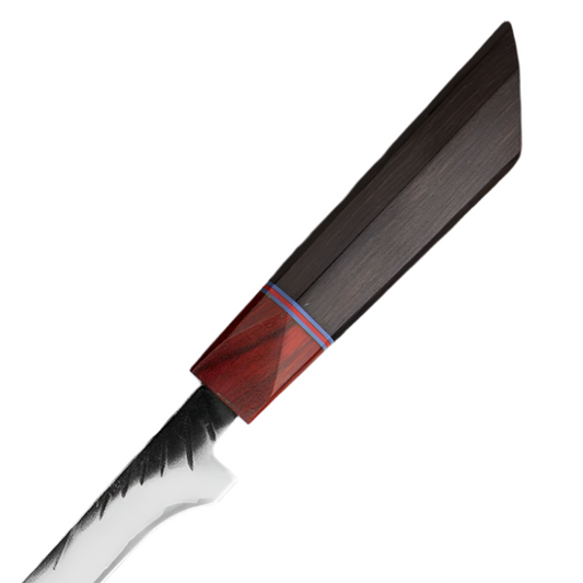 6 Inch Boning Knife Three Layer Composite Steel with Ebony Handle