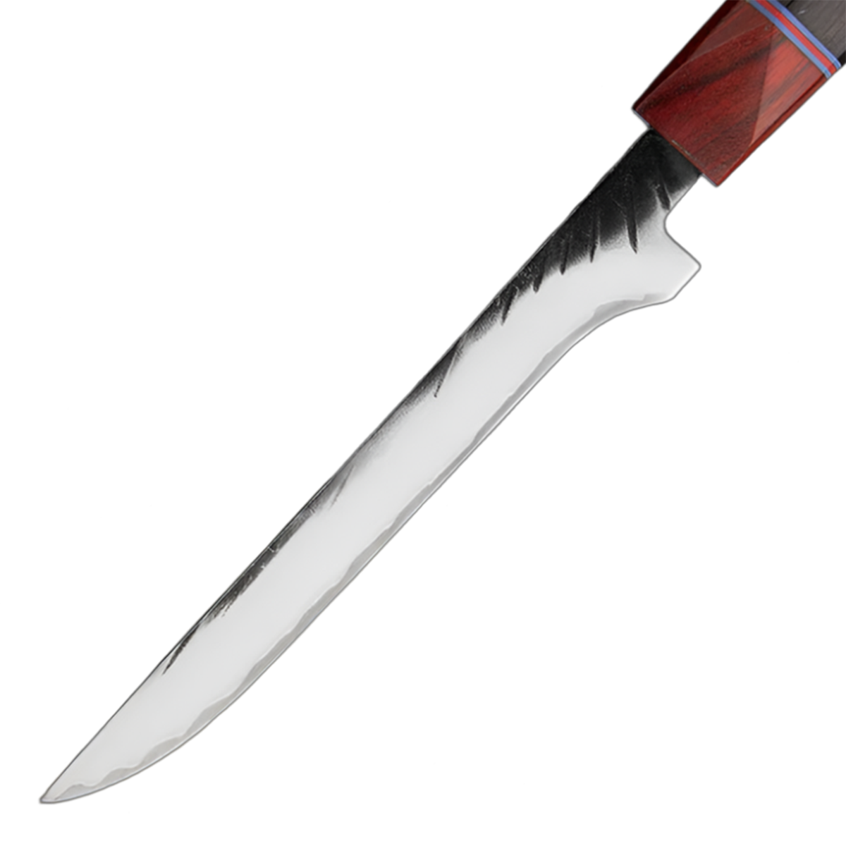 6 Inch Boning Knife Three Layer Composite Steel with Ebony Handle