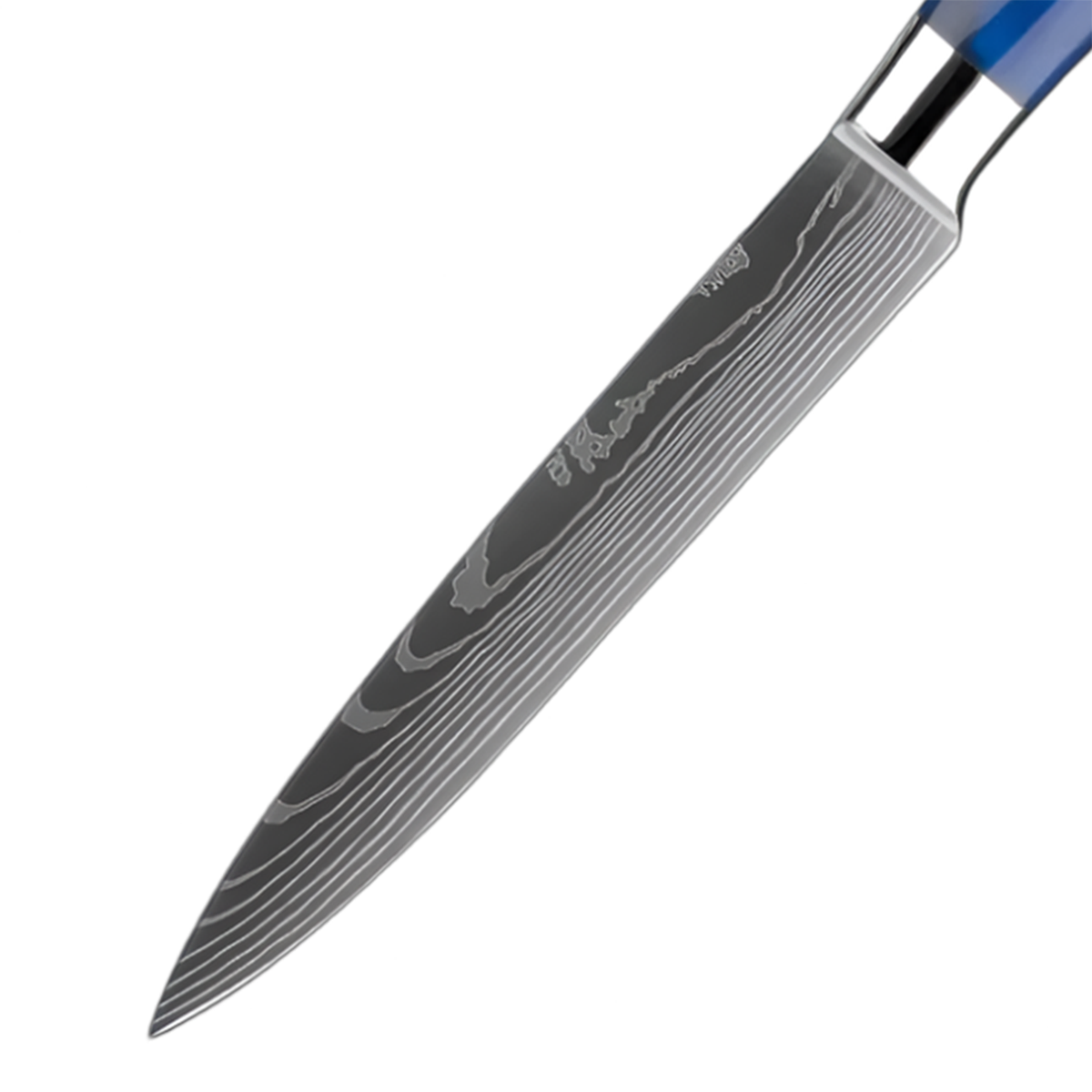 5 Inch Professional Utility Knife with Blue Resin Handle