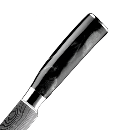 5 Inch Paring Knife Ultra Sharp with Black Resin Handle