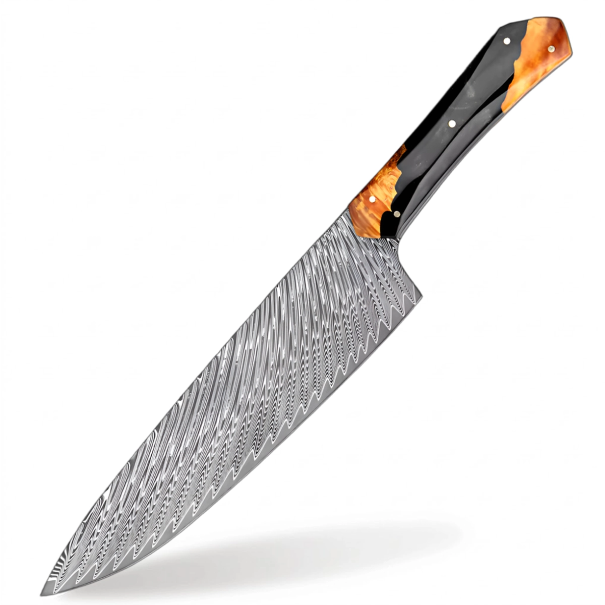 8 Inch Chef Knife With Full Tang Ergonomic Handle - Sharp Blades