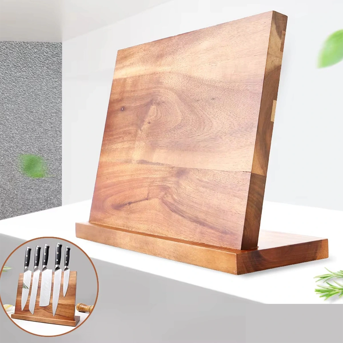 Magnetic Knife Holder with Powerful Double-Sided Rack