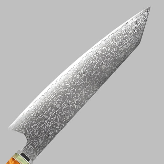 8 Inch Damascus Kiritsuke High Carbon Steel Knife Professional Kitchen Tool
