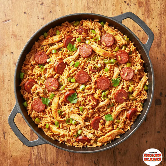 Fiery Chicken & Chorizo Jambalaya: A One-Pot Cajun Feast