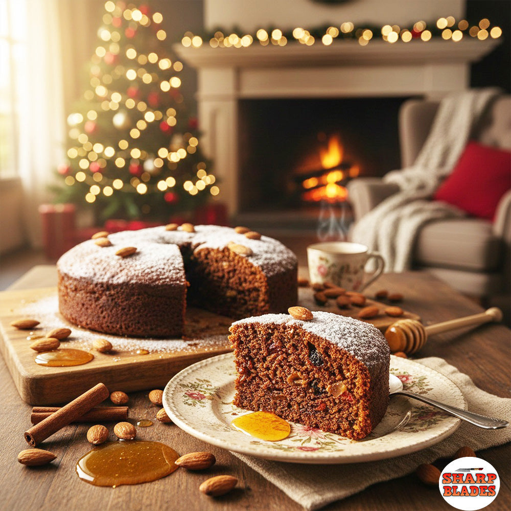 Traditional Portuguese Christmas Honey Cake (Bolo de Mel)