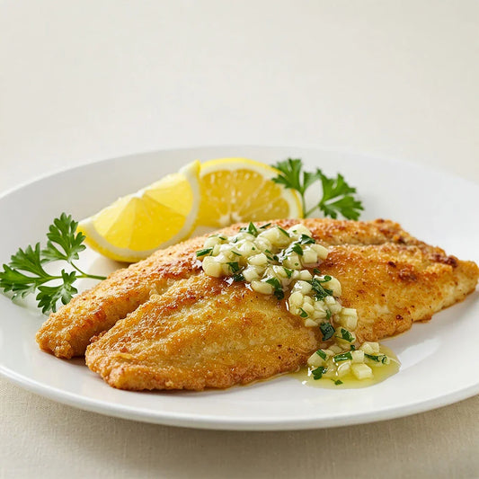 Crispy Pan-Fried Tilapia with Garlic Herb Butter – A Flavorful Dish