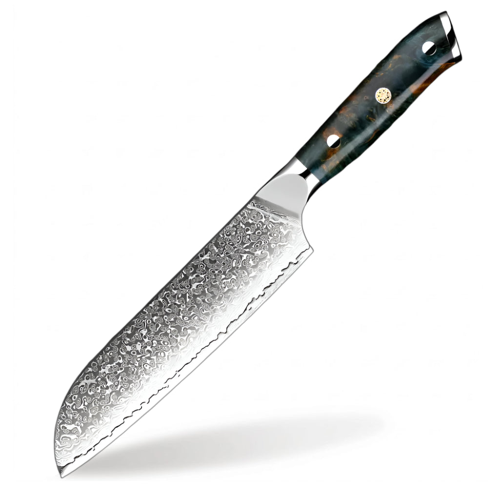 Luxury 7 inch Santoku Damascus Steel Knife – Chef Grade