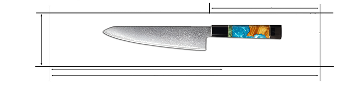 VG10 Steel  8.5 Inch Chef Knife Eco Friendly Chef’s Tools Gift