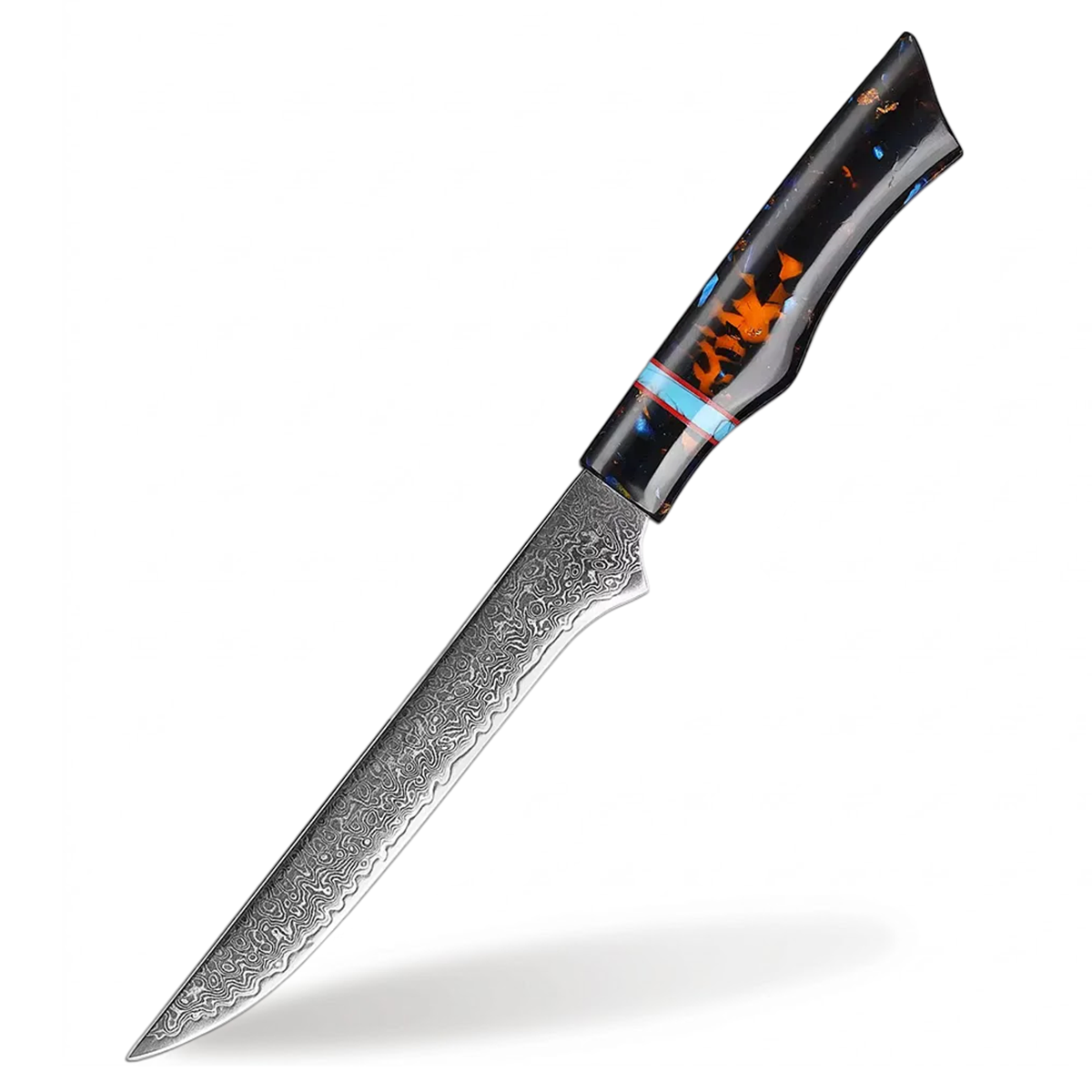 6 Inch Boning Knife With Turquoise Embellishment