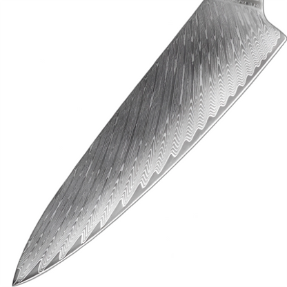 Premium 4 Piece Damascus Steel Knife Set With Blue Handle