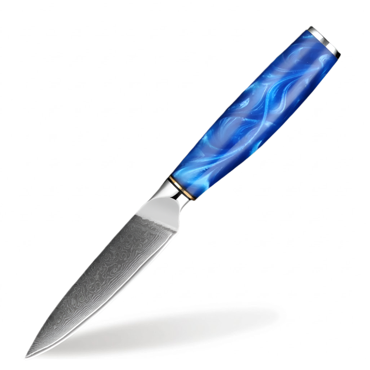 3.5 Inch Fruit knife for Precision Slicing with Blue Resin Handle