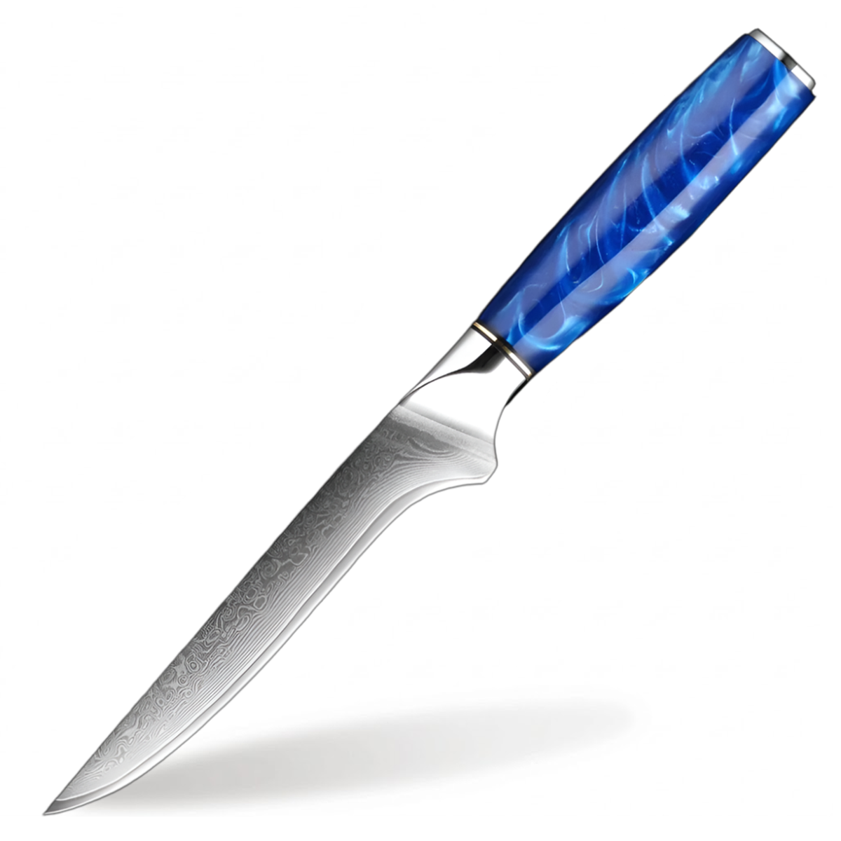 6 Inch Boning Knife for Precision Slicing with Blue Resin Handle