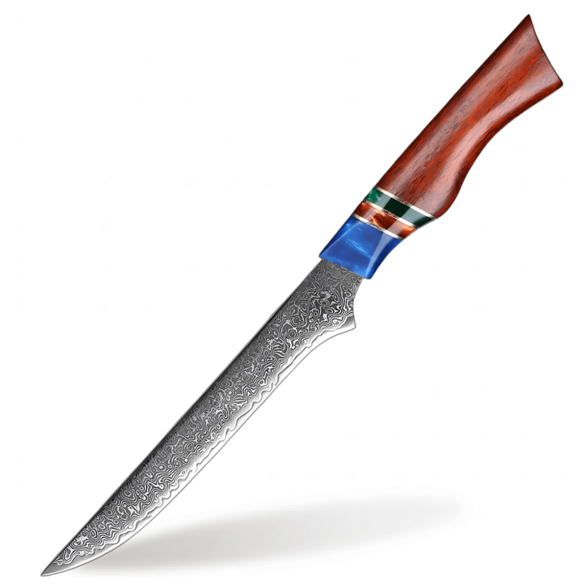 6 Inch Boning Knife With Sandalwood And Resin Handle