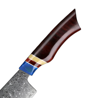 Pro VG10 Damascus Knives Set With Sandalwood And Resin Handle