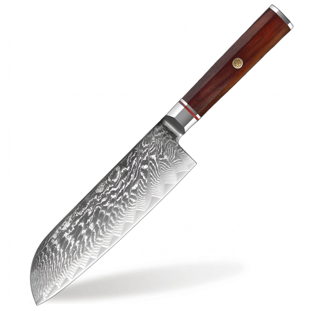 7 Inch Santoku Knife with Rosewood Handle