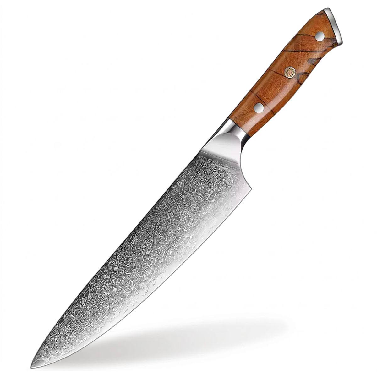 8 Inch Japanese VG10 Damascus chef Kitchen Knife with Classic Riveted Wood Handle