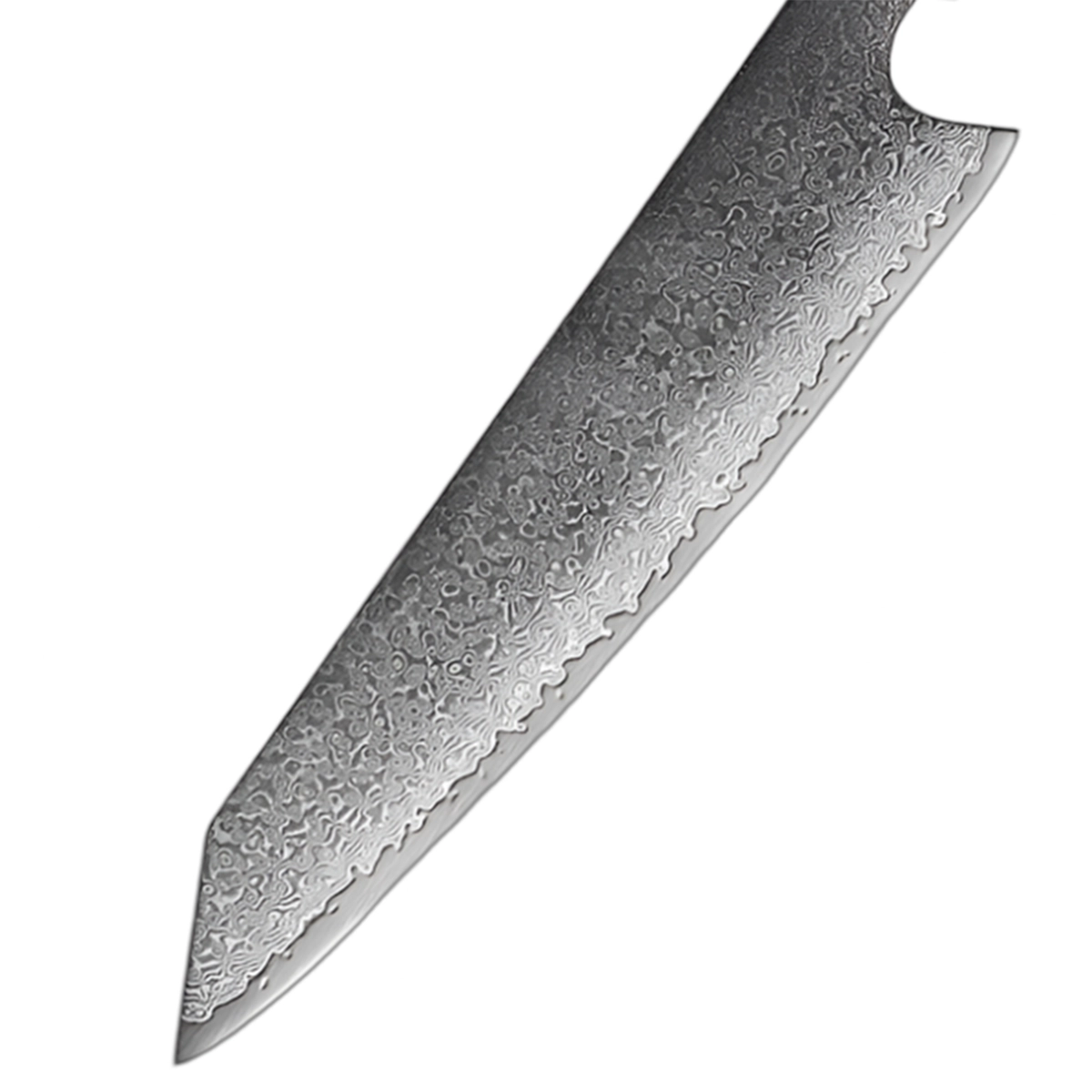 8 Inch Damascus Kiritsuke Knife With Resin & Sandalwood Handle