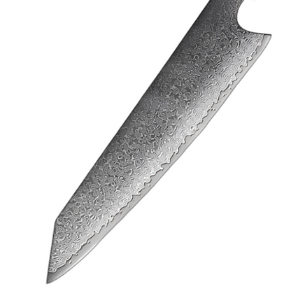 8 Inch Damascus Kiritsuke Knife With Resin & Sandalwood Handle