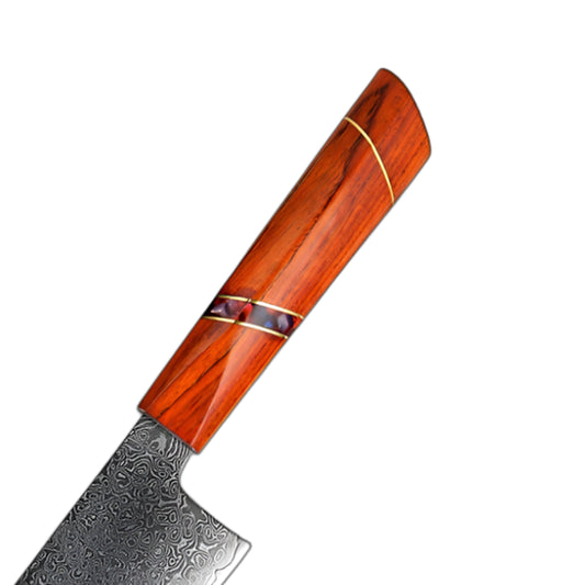 8 Inch Chef Knife with Ergonomic Shadow Wood and Sandalwood Handle
