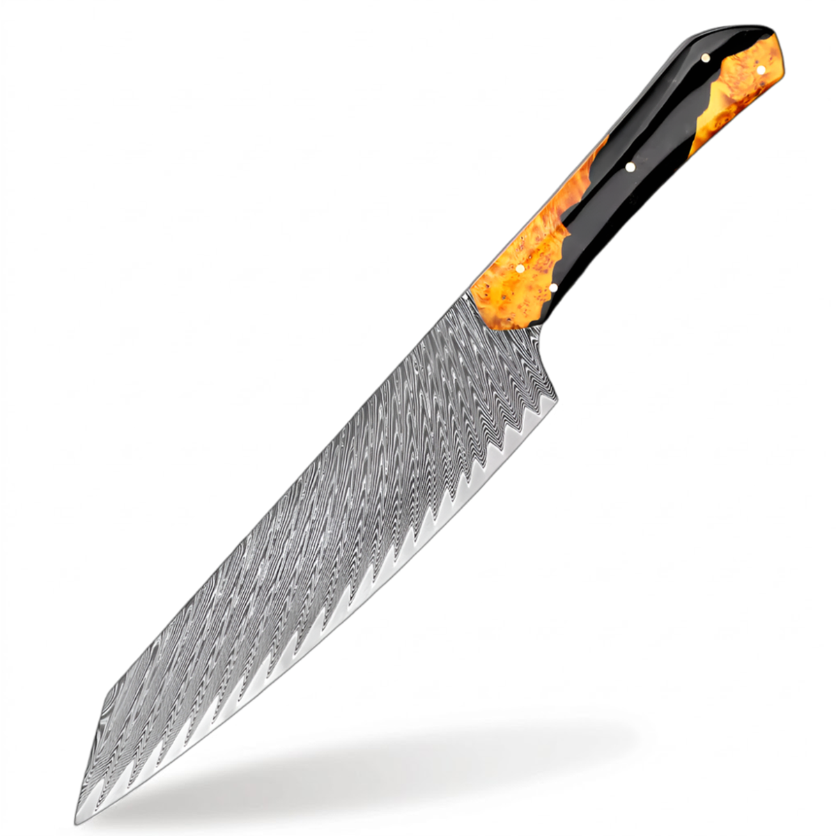 8 Inch Kiritsuke Knife With Full Tang Ergonomic Handle - Sharp Blades
