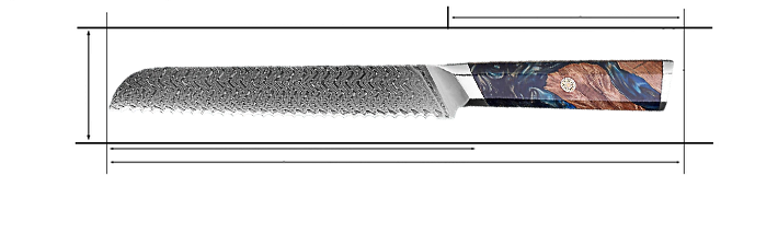 Size 8 inch Bread knife