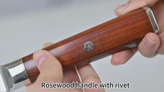 7-Piece VG10 Damascus Kitchen Knife Set – Rosewood Handle