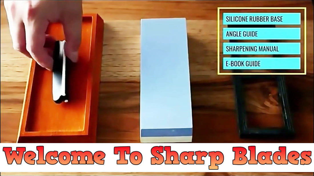Sharp Blades Pro Whetstone Kitchen Knife Sharpening